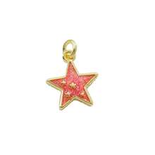 1pc Copper Dreamlike Pendant Collection, Rainbow, Star, Planet Elements Crafted Fairy Tale Style Jewelry Accessories, Necklace & Bracelet Charms