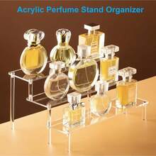 1pc/2pcs/3pcs/4pcs Acrylic Display Stand, Ceramic Storage Stand, Doll Clay Statue Display Stand, Transparent Ladder Stand Shop Display Tool 1 Layer.