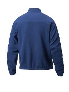 Weich & bequemer Fleece-gefütterter Herren Hoodie mit Langarm, bestickte Details, Reißverschluss-Kragen-Design, lässiger sportlicher Stil, abrieb- und kratzfest, atmungsaktiv & leicht, modischer Pullover, einfarbiges doppelseitiges Fleece Henley Shirt, geeignet für lässige Unternehmungen, Alltagstragen, Stadtbummel und Spazierengehen