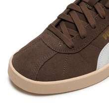 Puma 男女通用休闲运动鞋，Club II 舒适轻便旅行休闲鞋 397444-15 - 棕色-彪馬白-金色 - 查看 7