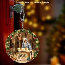 1 件基督教天主教礼品、圣诞饰品 - 圣诞节、生日、女性信仰宗教基督教礼物、圣诞节基督教装饰 - 圣诞树装饰亚克力饰品 - 彩色 - 查看 7