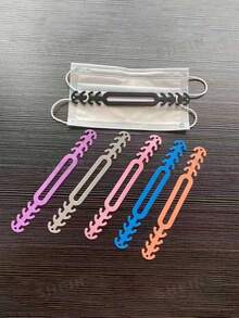 5PCS/10PCS/20PCS Random Color Disposable Mask Anti Pinch Hook Ear Protection Adjustable Buckle - Multicolor - View 20