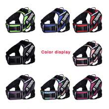 KOMMILIFE Adjustable Nylon Dog Harness Personalized Reflective Breathable Pet Dog Harness Vest For Small Medium Large Dogs Dog Harness With Name Tag - Multicolor - View 8