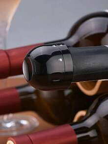 1pc Vacuum Wine Bottle Stopper, Silicone Airtight Champagne Bottle Sealer, Vacuum Preservation, Wine Stopper, Bar Tools, Bar Accessories