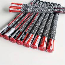 10pcs Golf Grips With Spine Line, Rubber Material, Suitable For Iron & Wood Shafts - Black - View 7