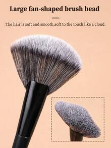 MAANGE 20/21件套专业化妆刷套装，柔软刷毛，便携设计，包含粉底刷、眼影刷、眉刷、遮瑕刷、轮廓刷，旅行化妆刷套装，化妆刷套装，化妆刷工具包，全套化妆工具，化妆刷套装，化妆礼品套装 - 黑色 - 查看 9