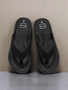 Men's Flip Flops, Summer Beach Sandals, Casual Fashion Thong Slippers, Durable Slippers, Outdoor Versatile Flip Flops