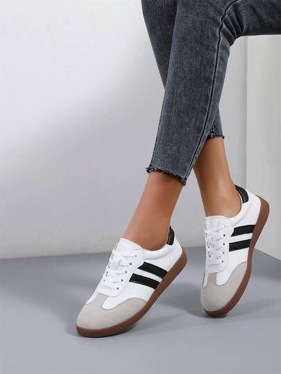 Women's Vintage German Army Trainers | Soft Sole Casual Sneakers | Inspired By Classic Retro Sports | Perfect For Everyday Wear, Campus Style, And Weekend Getaways