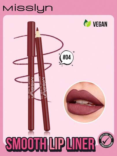 Misslyn Matita per labbra liscia, fondotinta Colorstay, rossetti a lunga tenuta dai colori intensi, applicazione morbida, matita per labbra, trucco Y2K per feste, spiaggia, viaggi, vacanze, campeggio, all'aperto, regalo, moda rosa, nuovo anno, cosmetica, cosplay, migliore viaggi, festival, colore, campus scolastico, fascino, Capodanno cinese, naturale, alto pigmento, trucco labbra naturale, matite morbide, lunga tenuta, ultra fine, opaco, regali di San Valentino, vegano, senza crudeltà