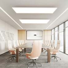 Glitzerlife 1/2ER LED Panel 100x25/120x30cm Dimmbar Deckenpanel Mit Fernbedienung Lang Deckenleuchte Backlight RGB Farbwechsel Büro mit Fernbedienung Bürolampe 24/36W Deckenlampe 3000K-6500K Küchenlampe für Wohnzimmer Esszimmer Spielzimmer - Äußeres Leuchten - Übersicht 8