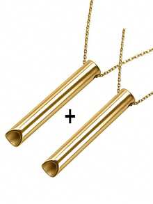 Naszyjnik oddechowy 1 szt., redukujący lęk i stres, bez gwizdka, urządzenie uspokajające Calmigo do medytacji, narzędzie do głębokiego oddychania i uważności