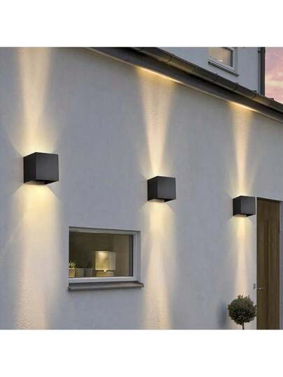 1/ Moderne Minimalist Bedside Lamp, Hotel Corridor Wand Light, Square Adjustable Outdoor Waterproof ative Washer Verlichting view 2