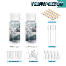 Kit de resina epoxi cristal transparente de 20/50/100/250ml, resina epoxi transparente sin burbujas para colada de escritorio y barra, resina epoxi transparente para manualidades y artesanía, regalo para cumpleaños/fiesta/festival