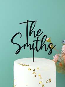 Personalized Wedding Cake Topper Custom Last Name Cake Topper For Wedding Rustic Wedding Mr And Mrs Anniversary Cake Topper Multi-Functional, Anti-Mold, Ornamental Exquisite, Modern, High-Quality, Contracted Custom, Personalized, Unique Ideal Gifts For Graduation, For Weddings, For Housewarming Dining Room, Living Room, Bedroom, Tea Room, Home, Christmas,Warm Ambience, Autumn Home Refresh,Home Harmony - Multicolor - View 7