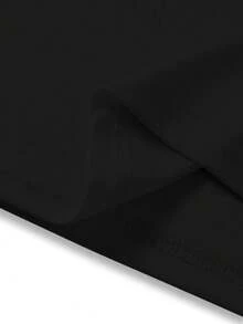 Embrace The Beauty Of Simplicity With A Piece That's Minimal But Never Mundane . It's Affordably Priced Without Compromising On Quality, Making It Easy To Stock Up Or Experiment With Different Styles. Whether You're A Student, Professional, Or Fashion Enthusiast, This Black Short Sleeve Tee Delivers Style, Comfort, And Value In One Essential Piece. Black Long Sleeve With Popular Colors, Animal Patterns, Geometric Patterns, Tie Dye Patterns, Floral Patterns, Millennial Spicy Girl Style, Y2K Style, Basic Patterns, Floral Patterns, Loose,Fall Outfit For Women, Christmas Outfit Women,Tops,Fall Clothes For Women,Vestidos Elegantes De Mujer,Winter Clothes For Women,Niche Vitality, Plus A Comfortable Fit - 黑色 - 查看 4