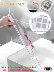 1/2/3/5/15pcs Pipe Unclogging Brush, Sink Cleaning Brush, Kitchen Bathroom Sink Bathtub Toilet Unclogger, Flexible Hair Catcher, Kitchen And Bathroom Accessory For Home Sewer Hair Collection, Clogged Hole Cleaning Tool.