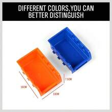 Storage Bins Parts Rack 36Pcs Bin Organizer Garage Plastic Shop, Tools Men - Standard - View 7