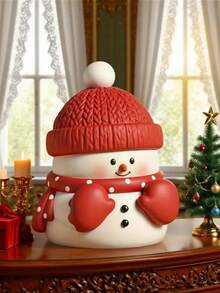 1 Stück Neue Weihnachtsserie Silikon Schneemann Kerzengießform, 3D schmelzender Schneemann Form zum Kerzengießen, Weihnachtsdekoration Basteln, Seife, Epoxidharz, DIY Basteln