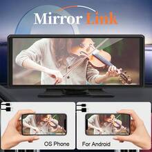 10.26 Inch Car Radio Multimedia Video Player Wireless Carplay And Wireless Android Auto Portable Universal Car Monitor