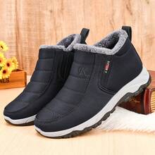 Couples Snowboots, Outdoor Sports Shoes/Boots For Men/Women In Autumn/Winter, Ankle Boots, Winter Boots, Hiking Boots, Outdoor Camping Adventure Trekking Boots, Slip-On Winter Shoes For Men, Black/Blue Outdoor Sports Safety Shoes/Boots, Women's Snow Boots Suitable For Autumn/Winter