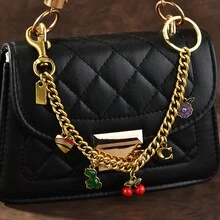 1 pieza Accesorio de bolso versátil de estilo INS para verano, accesorio de cadena cruzada para bolso cuadrado, ideas de regalo para Halloween, Día del Maestro, Navidad