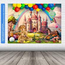 Photographic Background Panel Scenery Fabric Children's Day Toys Sublimated - FDCRI0020 - 查看 3