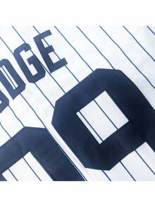 Men's #99 New York Baseball Jersey Classic Judge Shirt Embroidered Design White Blue Striped Shorts Sleeve Baseball Fans Gift S-2XL - White - View 4