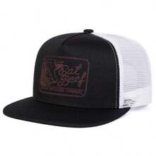 1Piece Men Letter Bull's Head Embroidered Hip Hop Hat Mesh Hat Outdoor Adjustable Sunscreen Leisure Hat Spring Autumn Travel Tourism Beach Vacation - Nhiều màu - Xem 3