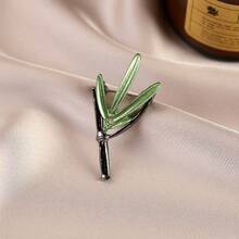 1pc Vintage Zinc Alloy Leaf Design Brooch, Plant Brooch Suitable For Daily Wear In Spring, Summer, Autumn And Winter Halloween Accessories Teachers Day Jewelry Costume Accessories Bag Charms Office Accessories Christmas Gift - Multicolor - View 9