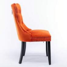 Chair Covers & Cushions - Orange + Velvet + Foam - View 4