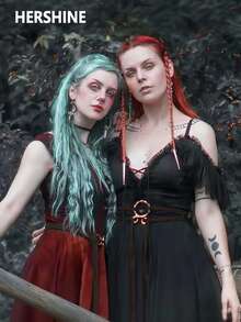 Hershine Jednoczęściowy damski pasek w stylu wikingów, sznurkowy pasek, swobodny i elegancki damski pasek w stylu wikingów, sznurkowy pasek, modny dodatek do talii w stylu retro country, styl Simia, wielofunkcyjny design, odpowiedni do codziennego noszenia w drodze do pracy o każdej porze roku, akcesoria jesienne i zimowe, akcesoria do kostiumów świątecznych i halloweenowych, dekoracja sukienki, swetra i płaszcza