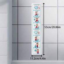 Gráfico de entrenamiento para ir al baño, Horario visual de entrenamiento para ir al baño, Tarjetas para educación visual especial, Material de aprendizaje para el aula de educación especial, Gráfico de rutina para autismo - Blanco - Ver 4