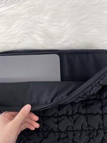 1 Stück koreanische schwarze Wolke Laptop Tasche mit großer Kapazität, Tablettfutter Aufbewahrungstasche, zum Mitnehmen, super große Kapazität Herbst Uni Essentials Laptop Tasche für Frauen, MacBook Hülle, Laptop Sleeve, Schulanfang Laptop Tasche, Laptop Hülle für Reisen, wasserdicht, tragbar für Herren Laptoptaschen