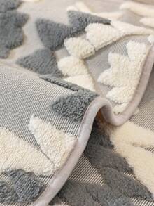 1件波西米亚菱形绗缝毛绒沙发垫套，暖色调乡村风格沙发套，防滑防刮，四季皆宜，适用于1/2/3/4座沙发和组合沙发，秋季装饰，房间装饰，返校季，学习用品 - 深灰色 - 查看 10