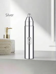 1pc Men Precision Rechargeable Hair Trimmer - Effortlessly Groom Nose, Ear, Eyebrow & Facial Hair With Safe, Pain-Free USB Charging - Stylish, All-In-One Grooming Tool Hair Removal,Face Hair Removal,Hair Trimmer,Hair Trimmer,Barber Supplies,Haircut, Bag,Organizer,Storage,Hair Clips,Hair Accessories