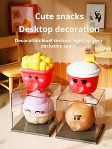 1个创意减压工具，慢回弹可爱释放玩具，可挤压、吹泡泡，缓解压力，桌面装饰，爱好收藏，青蛙、蜗牛、企鹅、绵羊动物造型，儿童早教玩具，捏捏减压玩具（部分配色随机） - 彩色 - 查看 3