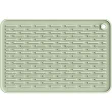 ME.FAN Silicone Dish Drying Mat For Kitchen Counter, Dish Drying Pad For Sink, Refrigerator Or Drawer, Countertop Protection Pad S - 12'' X 8'' - Desert Sage