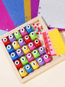 Dụng cụ dập nổi cỡ nhỏ, Máy in, Máy đục lỗ, Máy dập nổi cỡ nhỏ cho đồ thủ công DIY của học sinh, Thích hợp cho mùa tựu trường (Màu ngẫu nhiên) - Nhiều màu - Xem 3