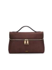 夏季海滩旅行 Y2K 通勤单肩斜挎午餐盒包，优雅丝滑皮革单肩包，全新轻便多用途户外女士手提包，优雅适合工作、旅行、商务斜挎包，大容量化妆品收纳 - 咖啡 - 查看 5