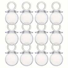 12 Carriage Candy Boxes - Transparent Plastic Makes Them Shinier - Gift Containers, Blue And Pink Can Better Blend Into Various Occasions, Suitable For Decorating Parties And All Kinds Of Events