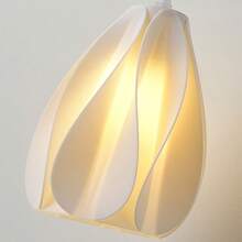 1pc Small Size 3D Printed Lamp Shade, Nordic Modern Minimalist Dining Room Bedroom French Cream Petal Style Lamp Shade, Suitable For Pendant Light, Table Lamp, Floor Lamp (Fits E14 Lamp Socket), Lamp Shade Only - Multicolor - View 11