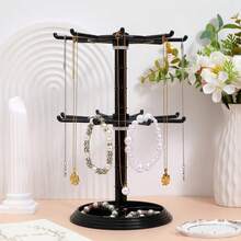 Keychain Holder Rack, Small Pendant Display Rack, Storage Rack, Rotating Rack - 2 layers of rotation - View 4
