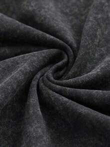 230g Black Cotton T-Shirt - Limp Bizkit Band Print With Red-To-Gold Gradient Typography, Dynamic Posing Figure In Blue Smoke Atmosphere, "Significant Other" Album Reference Print, Rock Music Merch Style, Free Shipping? ?2025 - 黑色 - 查看 5