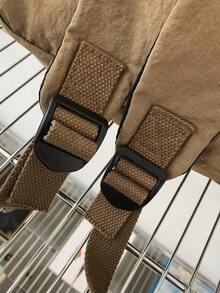 peach tree 1个纯色尼龙防水拉链简约背包，适合春夏使用，可折叠旅行背包，休闲日用背包，简约字母印花手提单肩包，笔记本电脑包，休闲背包，大学生旅行背包，功能齐全的大容量多口袋便携式假日旅行必备运动健身学校商务尼龙包旅行包防水背包，适合学生和大学生使用