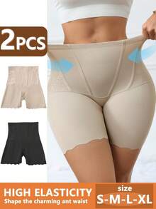 2pcs/Set Women Seamless Waist Cincher Shaping Briefs Shapewear Pants - Multicolor - View 6