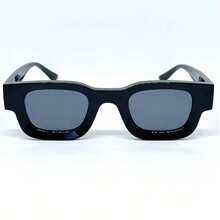 Men's Black Rectangular Sunglasses | Modern Streetwear Style - Vegas - Negro - Ver 4