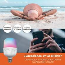 Tecnolite Connect - Foco Inteligente Luz LED RGB Atenuable 20 W, Control App Connect, Compatible con Alexa, WiFi y Bluetooth, Casa Inteligente, Ahorro de Energía, Iluminación Interior y Exterior - 1 - Ver 8