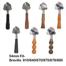 Cabo para porta-filtro sem fundo de 54 mm compatível com máquinas de café expresso Breville, cesto de filtro em aço inoxidável, acessórios para cabo Breville - Multicolorido - Ver 12