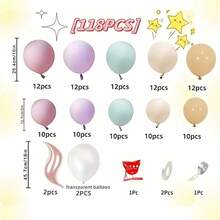 Ballon Girlanden Bogen Set, Meerjungfrau Themen Party Dekorationen, Geburtstags Party Dekorationen, Weihnachts Dekorationen, Heim Dekorationen, Klassenzimmer Dekorationen, Hintergrund Layouts, Innen Dekorationen, Party Dekorations Zubehör - Verschiedenfarbig - Übersicht 4