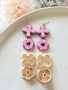 1/2/7pcs Boho Heart Shaped Earring Clay Cutters, Suitable For Jewelry Making, Summer Ice Cream, Cookie Clay Tools, Jewelry Making Tools - Clay Cutter - View 7